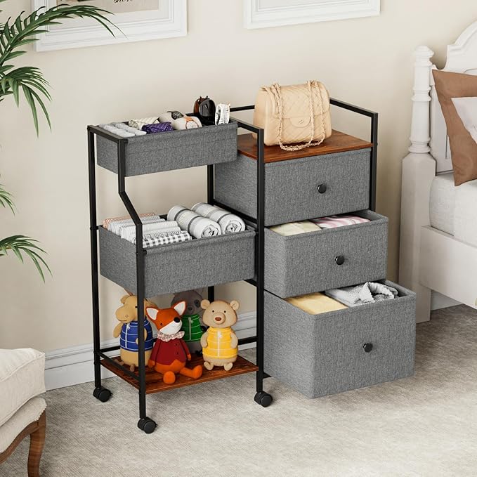 3 tier baby diaper caddy organizer cart