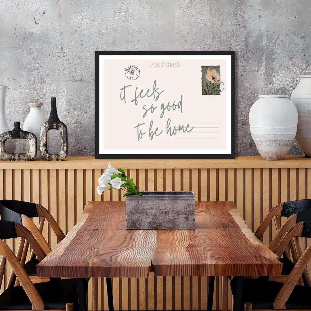 black framed wall art