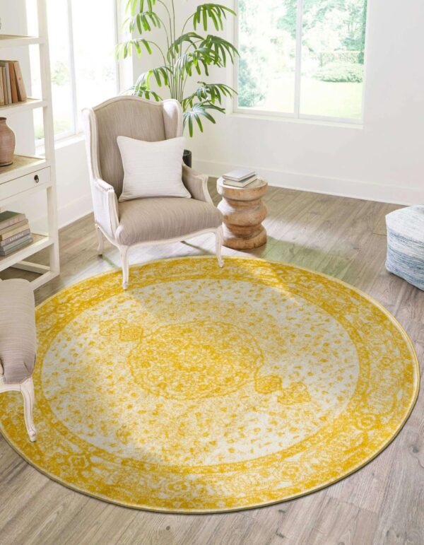 butter yellow rug