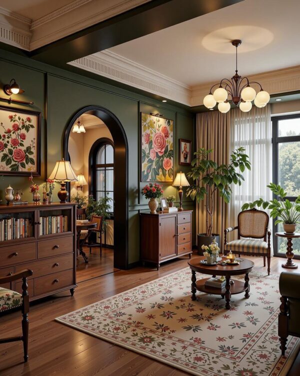 color harmony vintage furniture