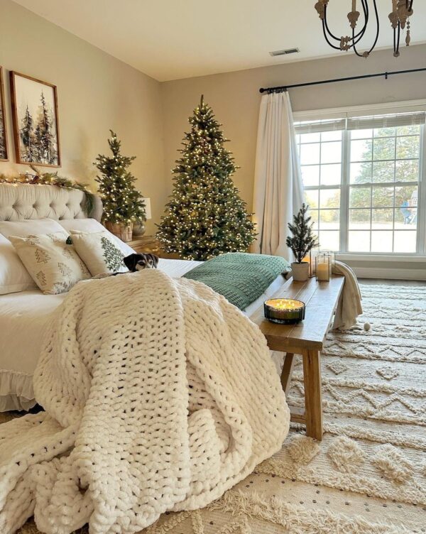 cozy holiday guest room