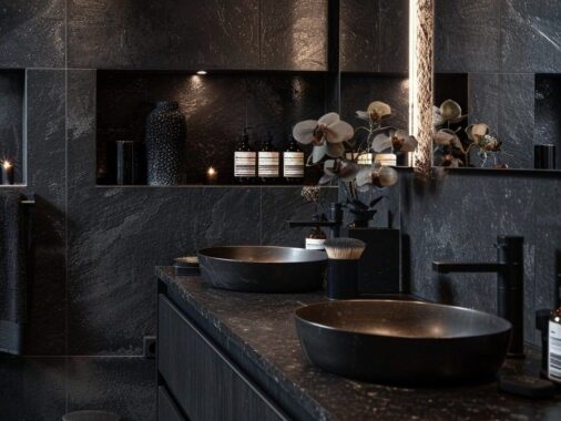 Bathroom Spa Noir: The Dark, Moody Sanctuary Trend Taking Over 2026