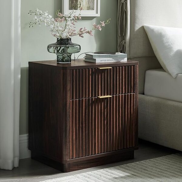 fluted nightstand