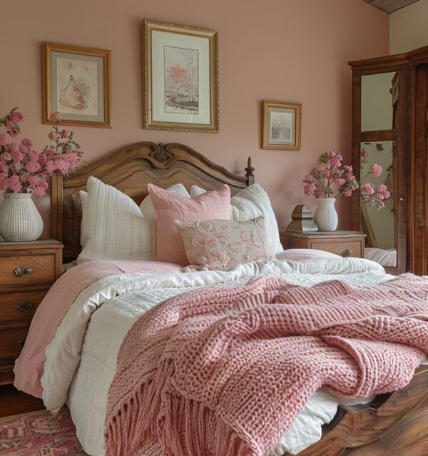 fresh flowers in guest room