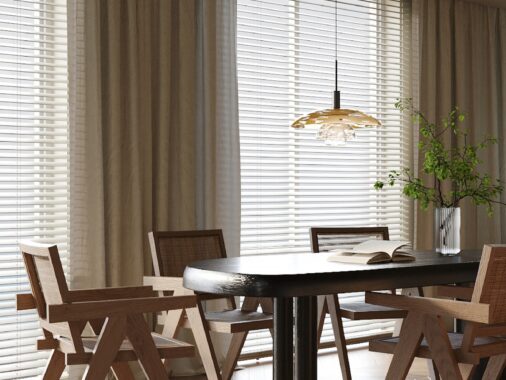 mid century modern dining room