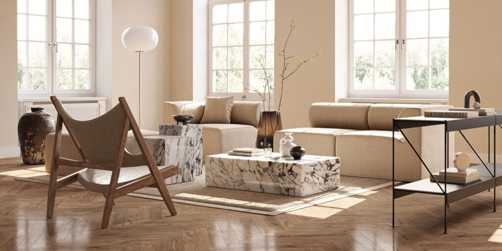 Modular furniture in small living room