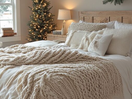 neutral cozy guest room