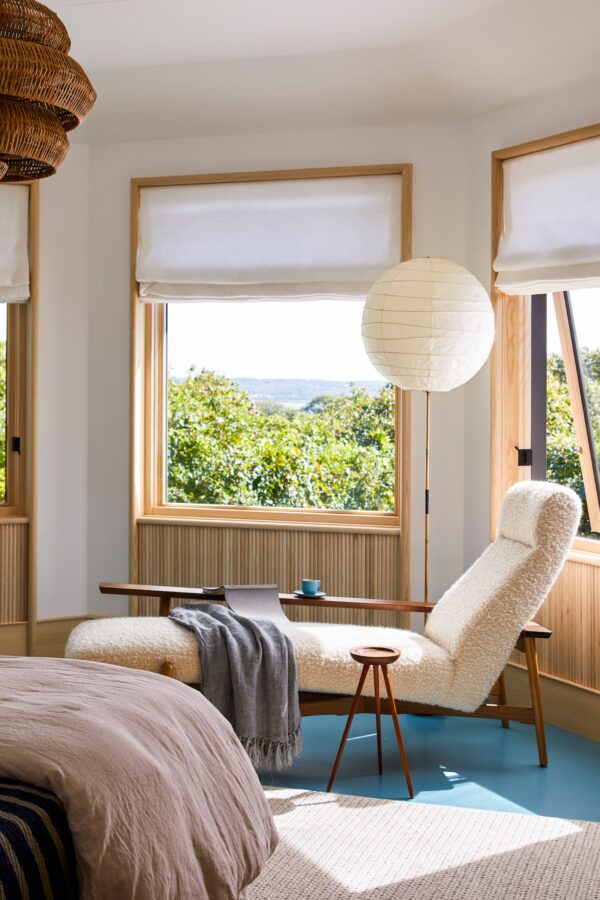 reading nook in guest room