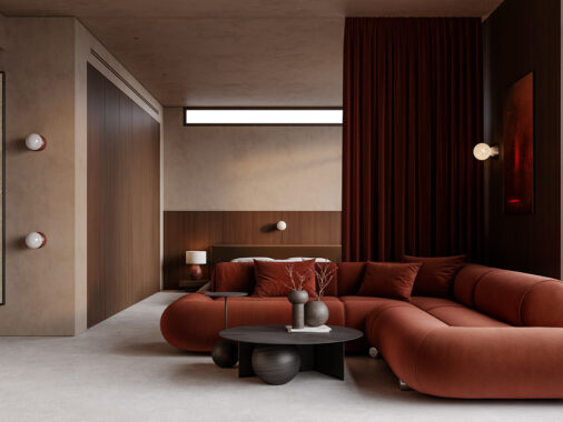 Mars on Earth: A Sculptural Interior That Channels Cosmic Warmth