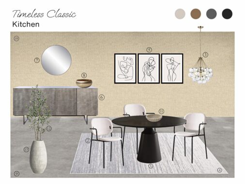 timeless classic dining room board